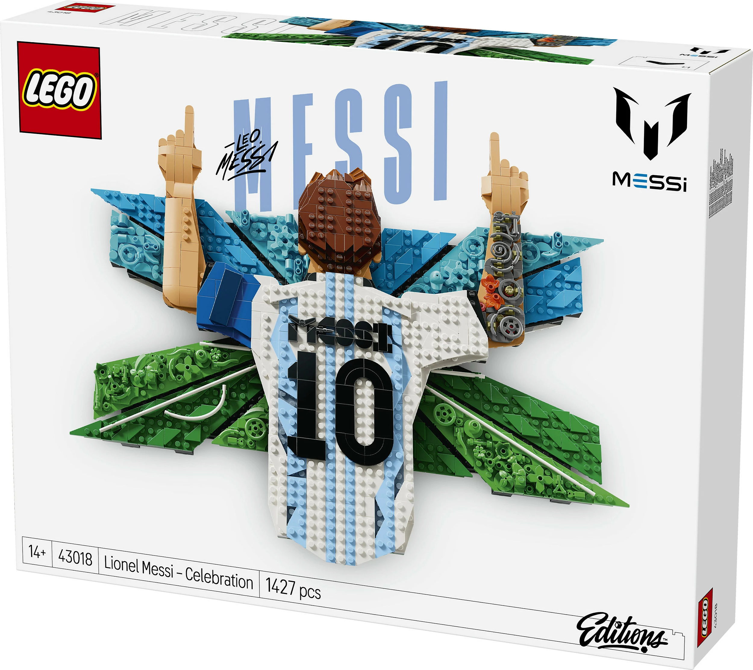 Set ndërtimi LEGO 43018 Lionel Messi Celebration, 1427 pjesë, shumëngjyrësh