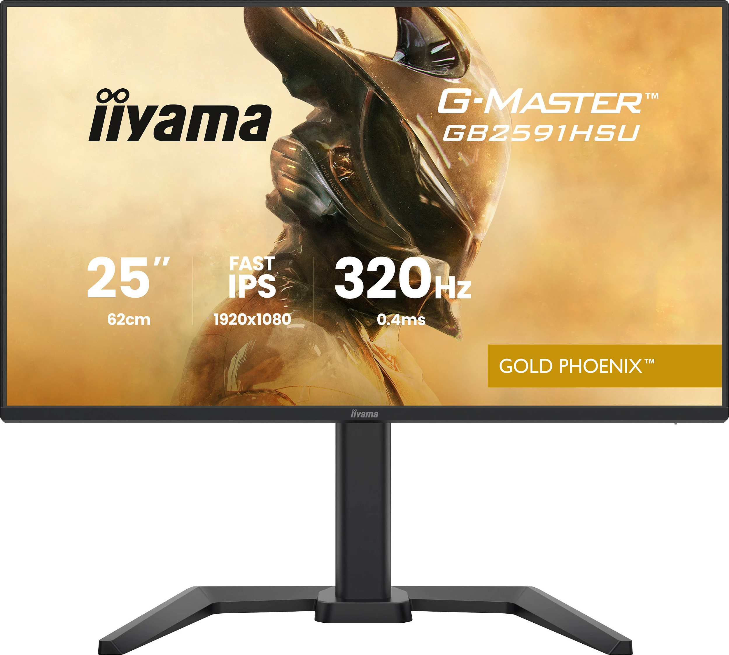 Monitor gaming iiyama G-MASTER Gold Phoenix GB2591HSU-B1, 24.5" Full HD, Fast IPS 320Hz, i zi mat
