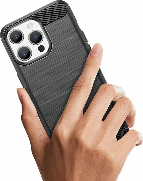 Mbrojtëse telefoni Hurtel Carbon Case për iPhone 15 Pro Max, kaltër [Ngjyra: Kaltër]