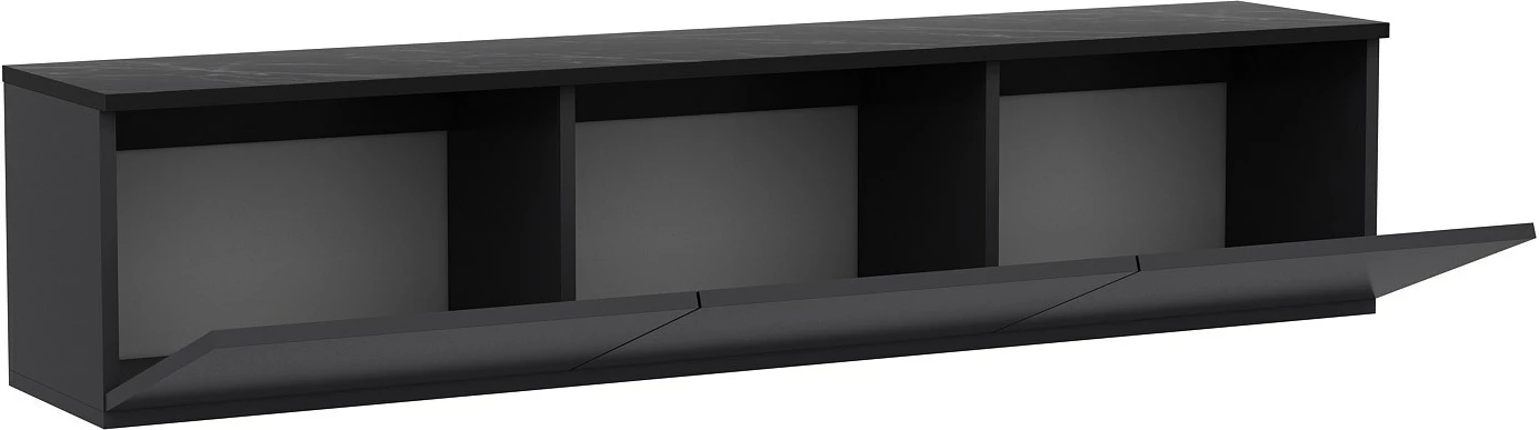 Komodë TV Skye Decor, ngjyrë antracit, Neon