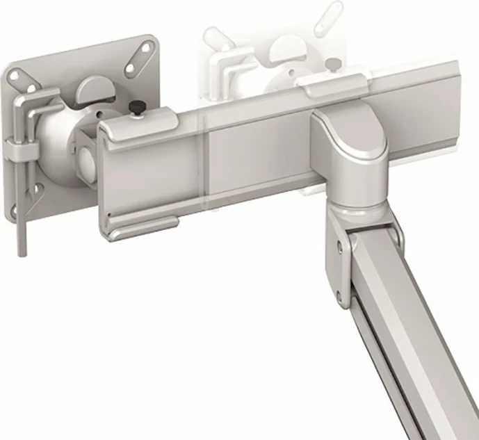 Mbajtëse dyfishe monitori Fellowes Tallo Modular 2FS 8613701, montim me kapëse, VESA 75x75/100x100, deri 40", argjend