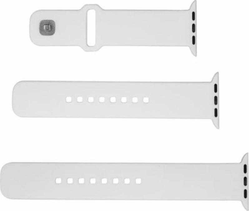 Rrip silikoni sportiv Fixed Silicone Sporty Strap FIXSST2-1029-WH për Apple Watch Ultra/Ultra 2 49mm, set 3 copë, i bardhë