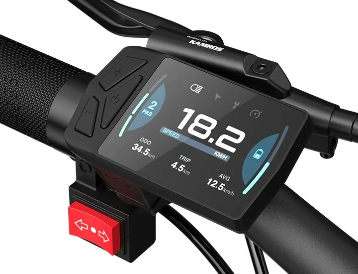 biçikletë elektrike cargo ADO OASIS 260T, 26 inç, rreze deri 180 km, Shimano 7 shpejtësi, 55 Nm, gri, set me 2 bateri