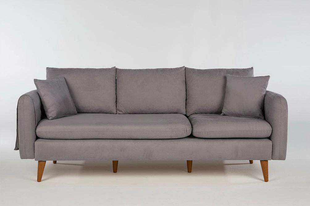 Set divani Atelier del Sofa, Sofia-TKM03-0701, ngjyrë gri