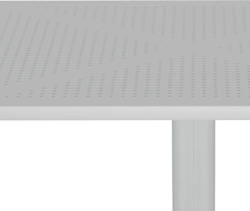 Tavolinë Groovy për jashtë, e bardhë, PP me vrima, 60x60x76cm