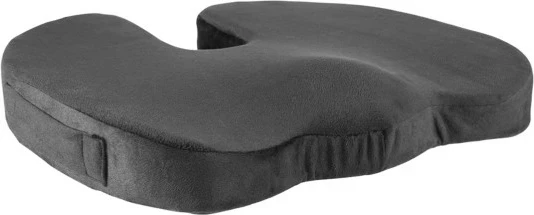 Jastëk memory foam për karrige UVI UVICMCFC, ergonomik me mbulesë të heqshme anti-rrëshqitëse, gri e errët