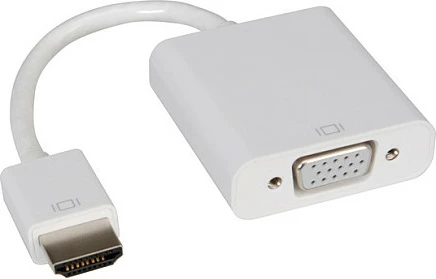 Adapter kabllo ROLINE HDMI në VGA, 0.15 m, 1080p, i bardhë