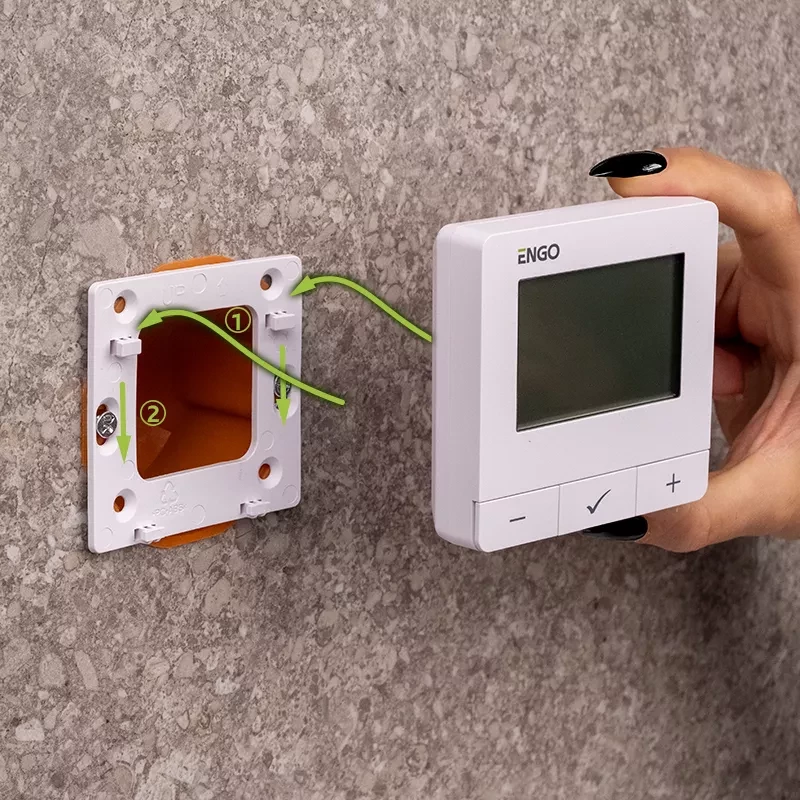 Termostat smart ENGO E25-230w ( me internet me Kabllo)