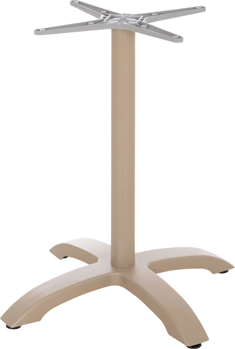 Baza alumini për tavolinë, ngjyrë kapuçino mat, FH460.25, 66x66x72cm, kryq 48x48cm