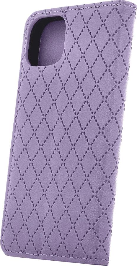 Mbështjellës ONASI Flip Cover Karo MPN 23373 për Xiaomi Redmi 14C / Poco C75, violet