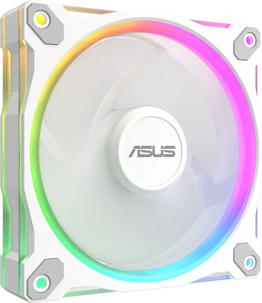 Ventilator kase ASUS Prime MR120 ARGB, 12 cm, i bardhë