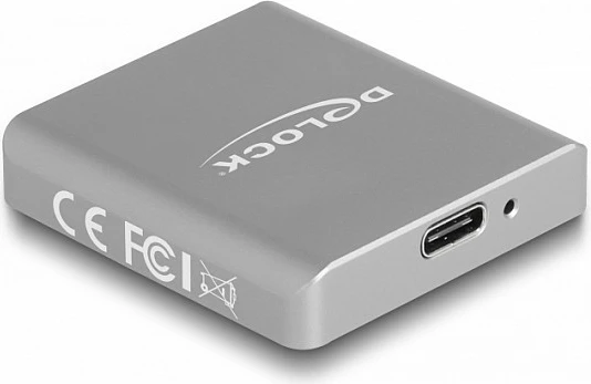 Lexues kartelash DeLOCK USB Type-C për SD Express (SD 7.1), 10 Gbit/s, alumin, gri