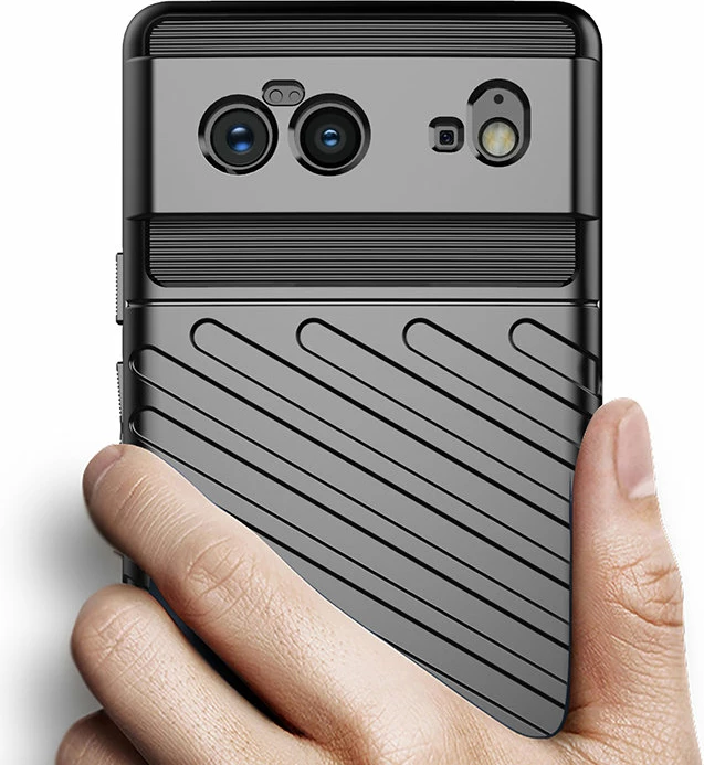 Mbështjellës Hurtel Thunder Case për Google Pixel 6, TPU, i zi