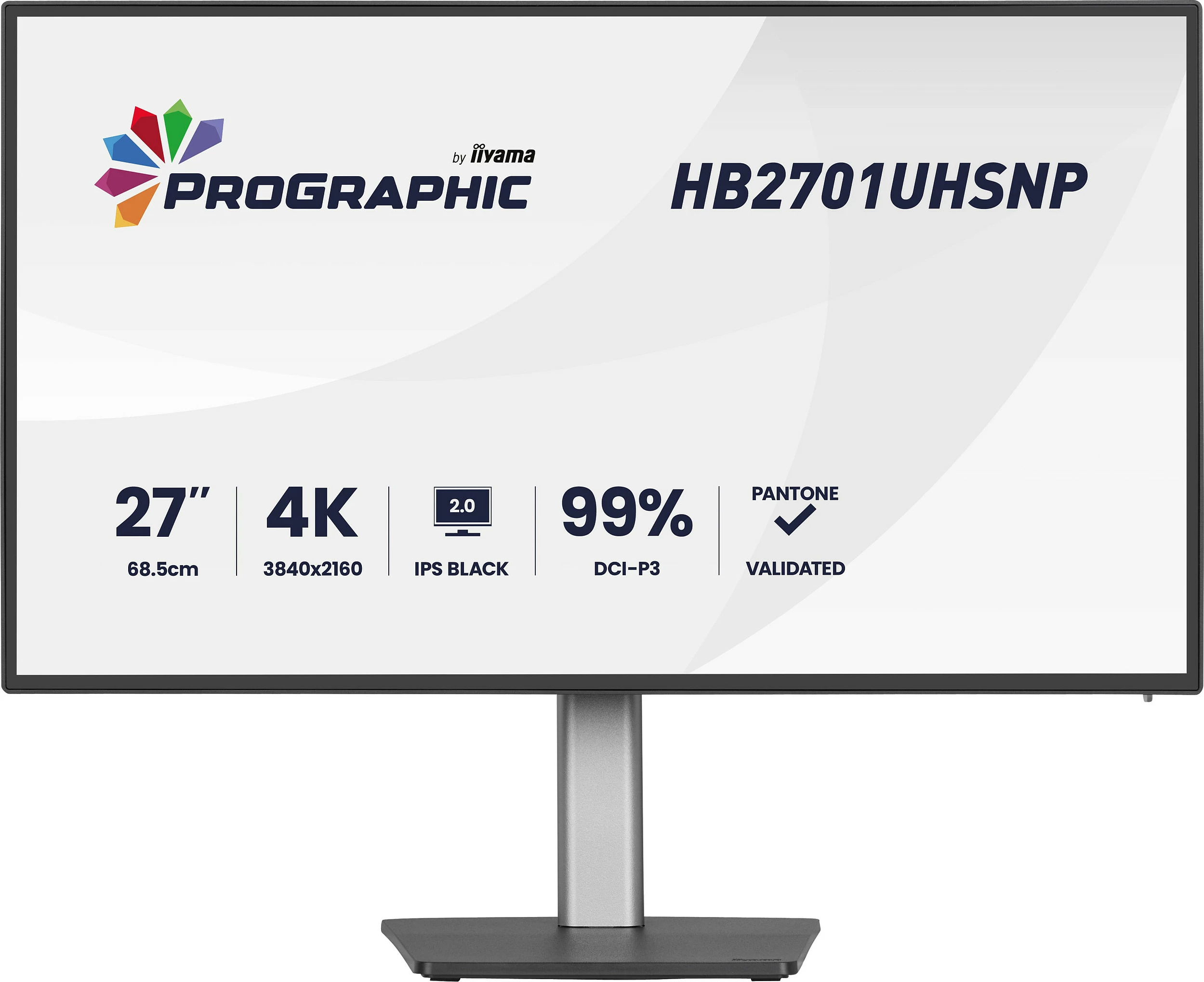 Monitor iiyama ProGraphic HB2701UHSNP-B1, 27", 4K UHD, IPS Black 2.0, 99% DCI-P3, i zi