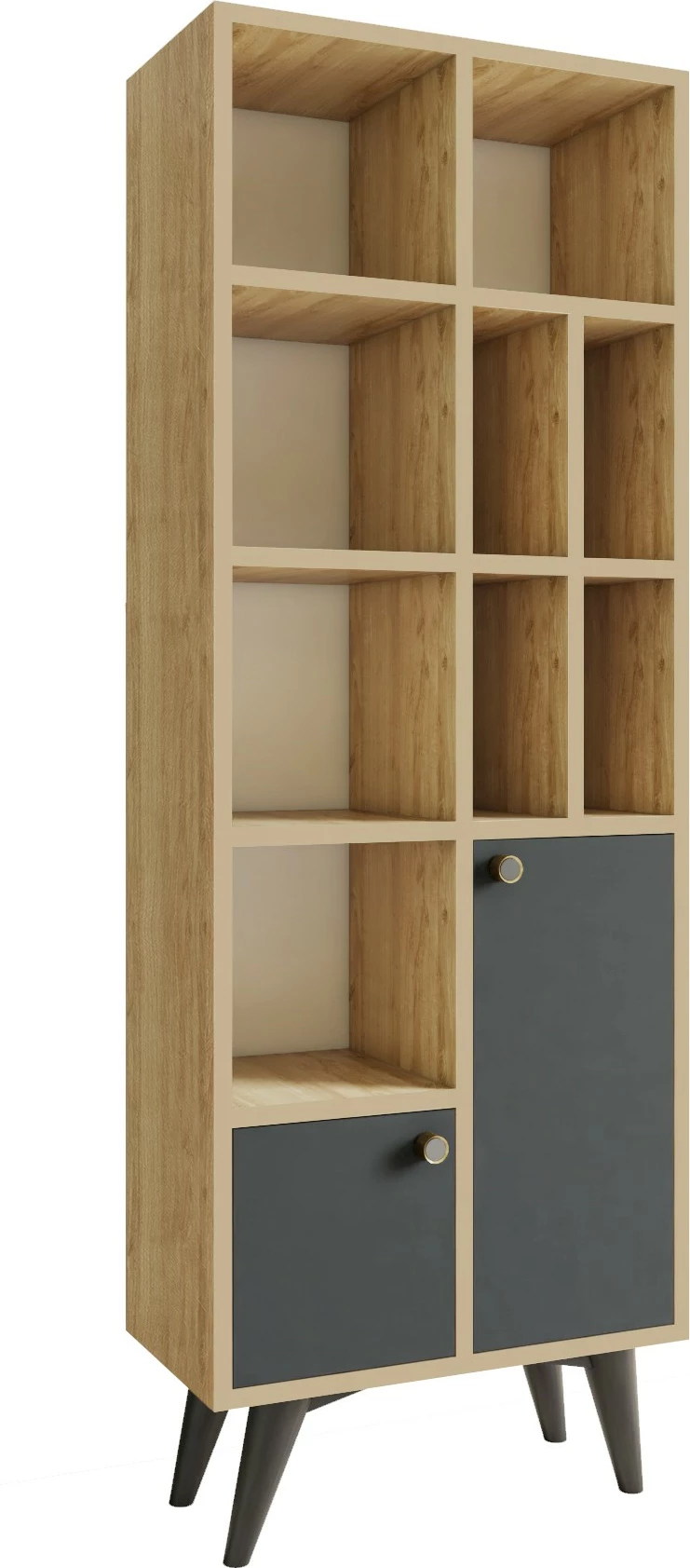 Raft librash Skye Decor, anthracite dhe lis, Lasko