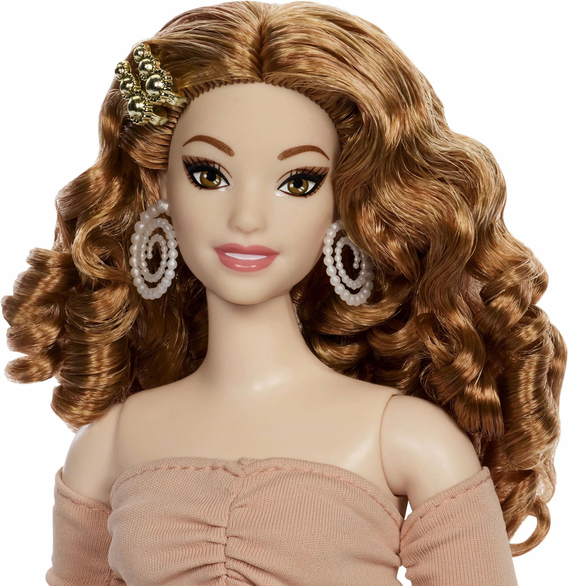 Kukull Barbie Mattel You Create Barbie Basics Neutral Set 003 JJX37 me 2 koka ndërruese, 4 veshje, 2 palë këpucë, 6 aksesorë, Made to Move, ngjyra neutrale