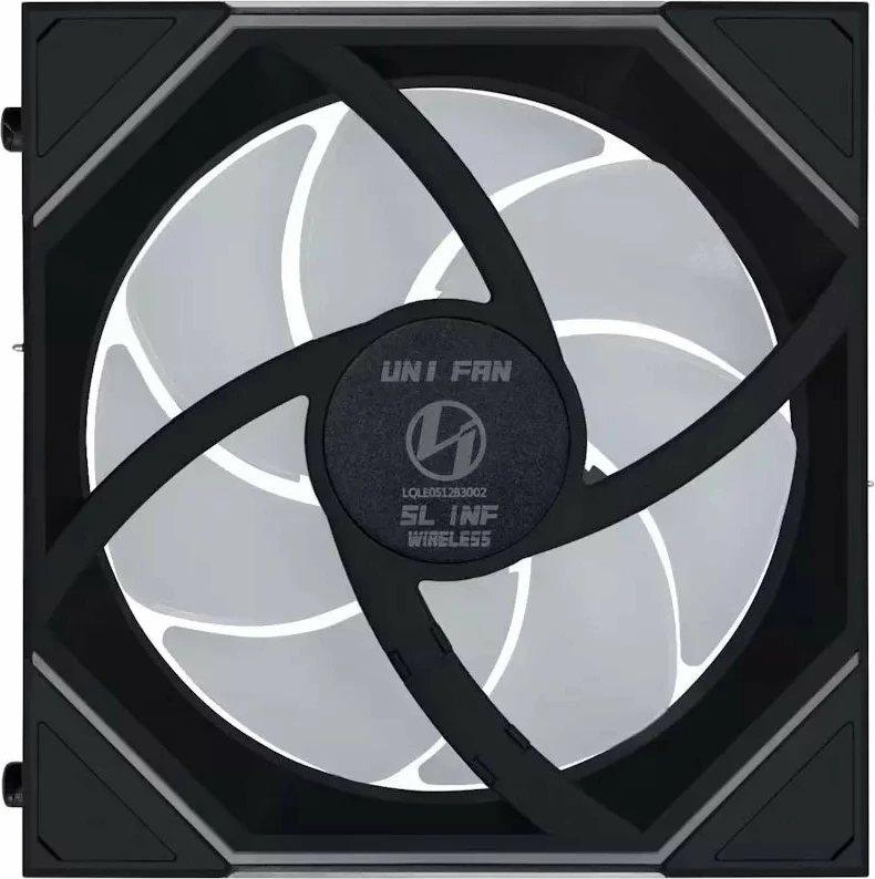 Ventilator për kasë Lian Li UNI FAN SL-INF120 ARGB Wireless Reverse Blade (12RSLIN1W1B) 120mm PWM, i zi, 1 copë