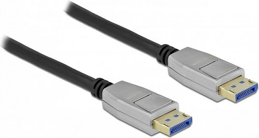 Kabllo DisplayPort DeLOCK DP 2.0, 2 m, 10K 60Hz, 54Gbps, e zezë