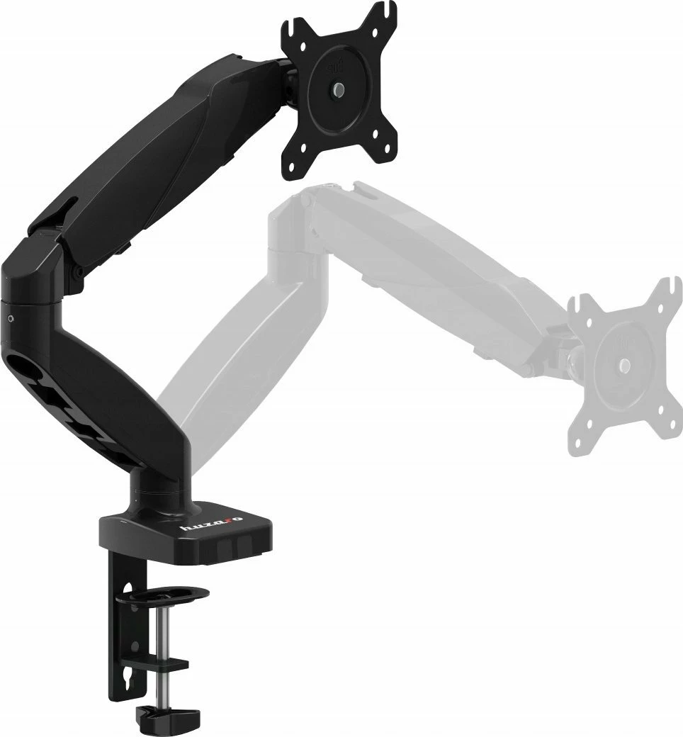 Mbajtëse tavoline për monitor Huzaro 1.2 (KG-A-HZRO-011) 15"-27", VESA 75x75/100x100, gas spring, e zezë