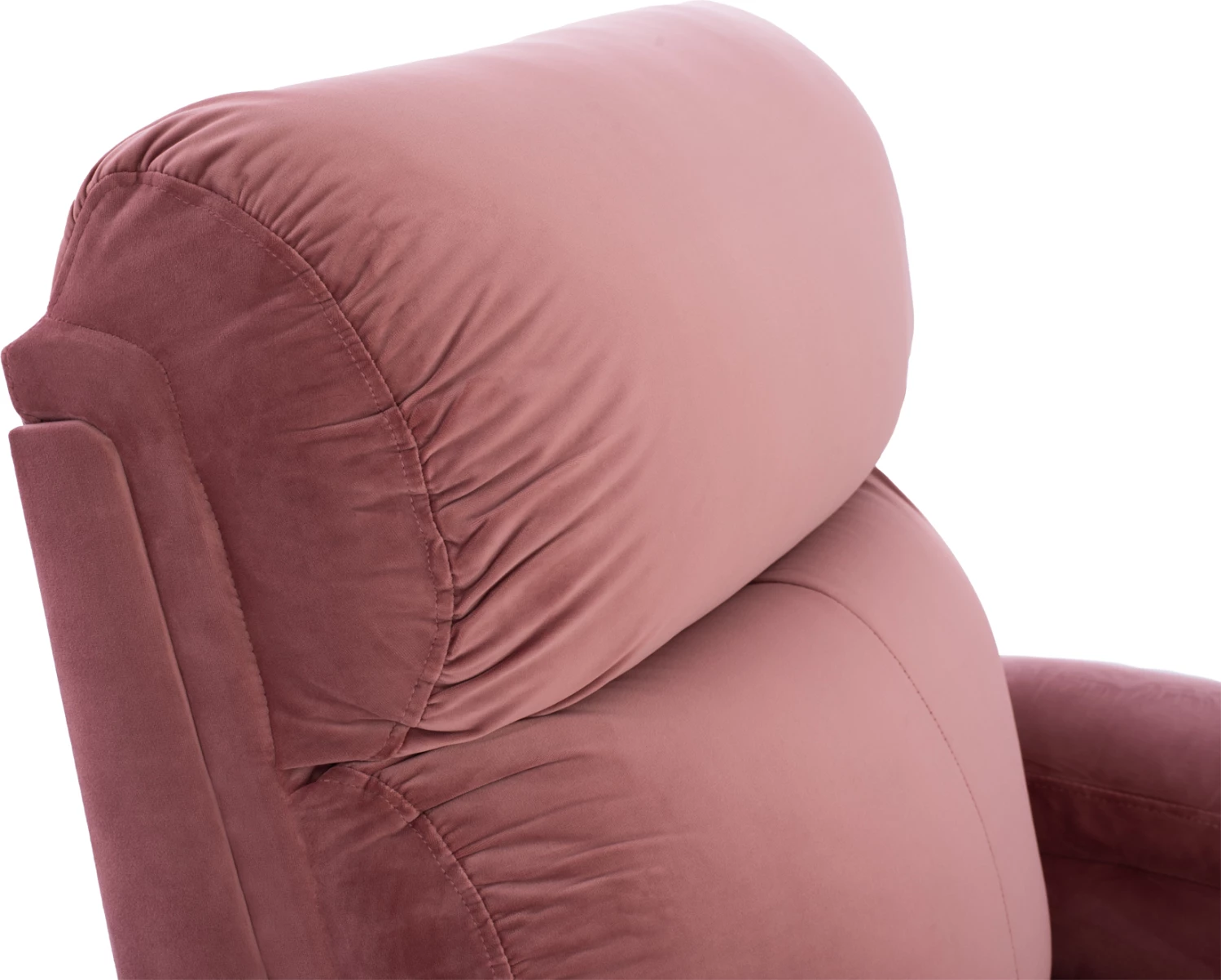 Karrige relaksuese FH0122.12, kadife rozë e pluhurosur, mekanizëm shtrirjeje, 80x95x103