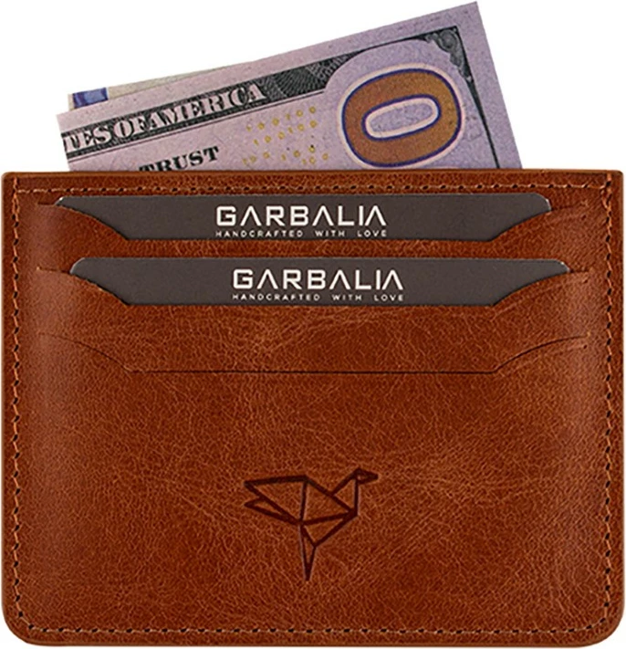 Portofol uniseks, lëkurë natyrale, ngjyrë kafe e hapur, Zoozie Bags, Walteriacrazy