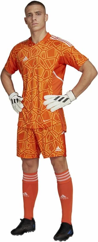 Fanellë adidas Condivo 22 për portier, me mëngë të shkurtra, portokalli