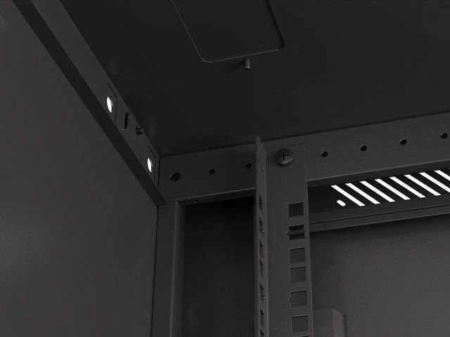 Kabinet rack i varur 19\" Lanberg WF01-6618-10B 18U 600x600x907 mm 60 kg, i zi