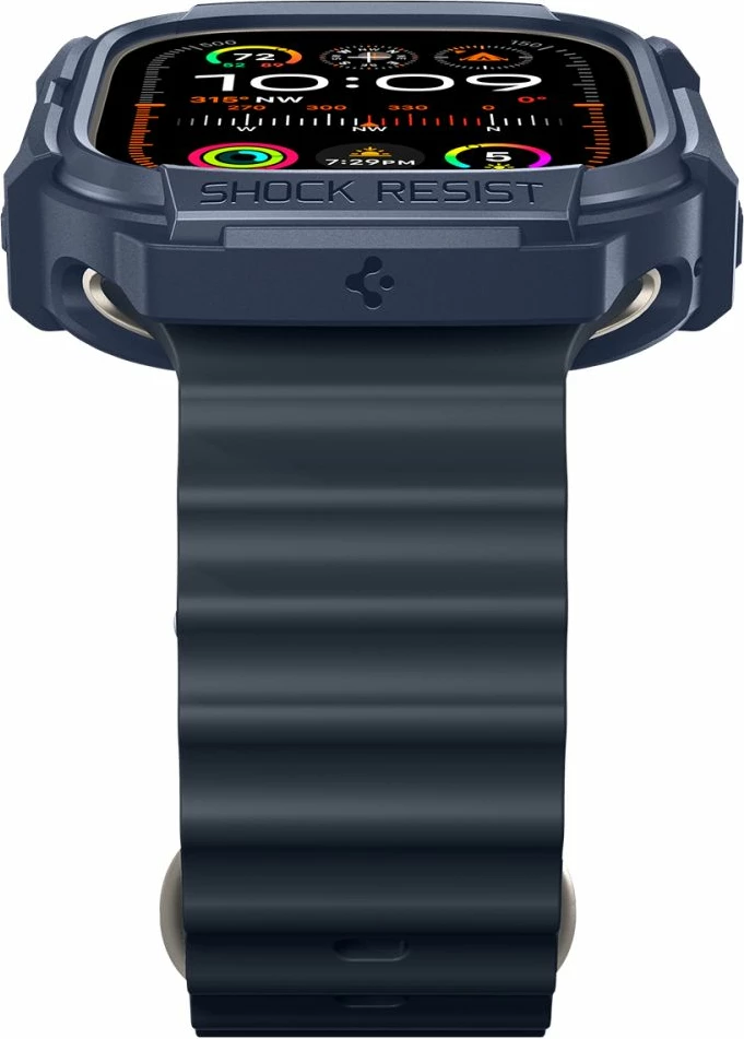 Mbështjellës Spigen Rugged Armor për Apple Watch Ultra 49mm, Navy Blue