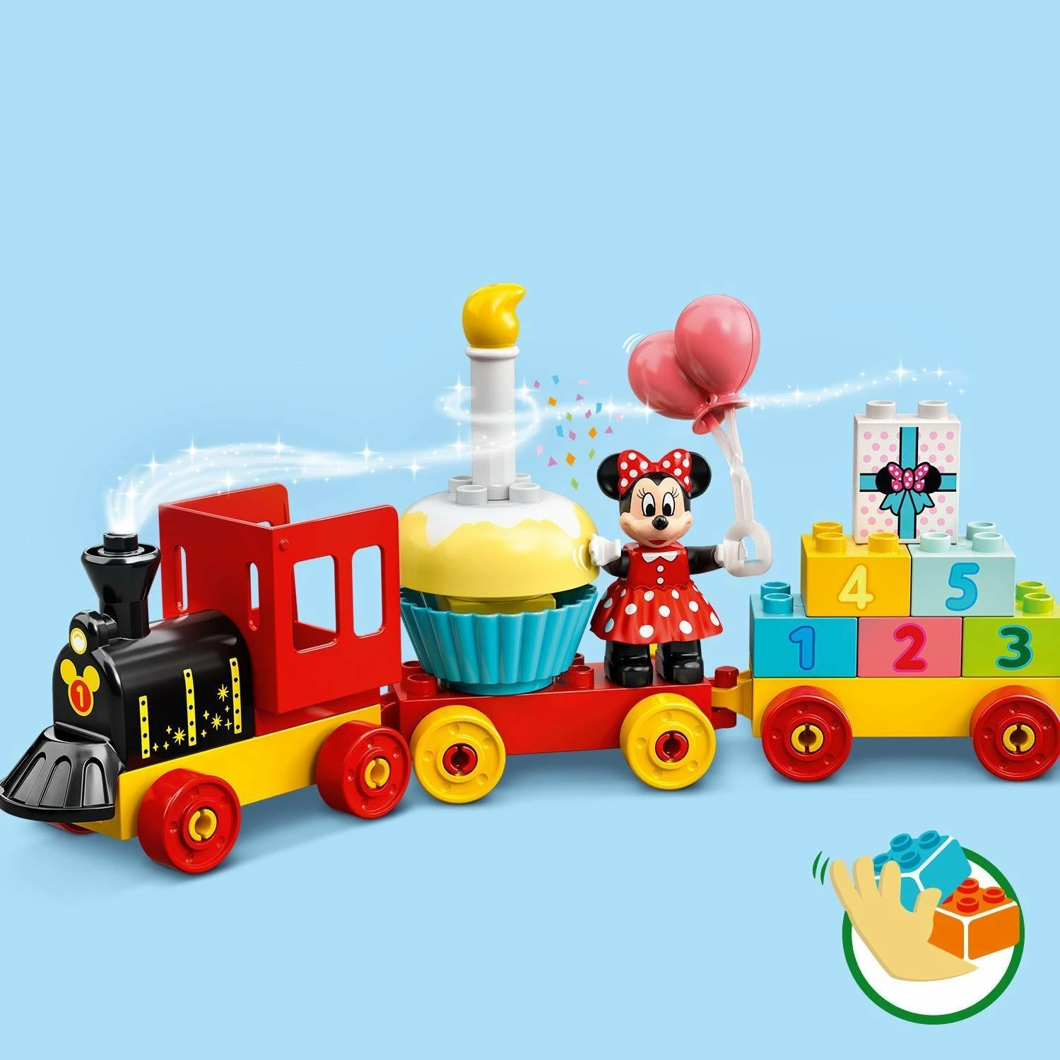 Set LEGO DUPLO Disney tren ditëlindjeje Mickey Mouse & Minnie Mouse 10941, 22 pjesë