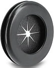 Bushinë për kabllo DeLOCK 67329, Ø vrimës 3.5 cm, plastikë, e zezë