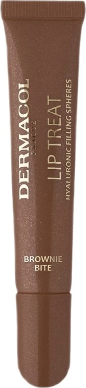 Buzëkuq Dermacol Lip Treat Moisturizing Lip Gloss 13 Brownie Bite për femra, 10ml