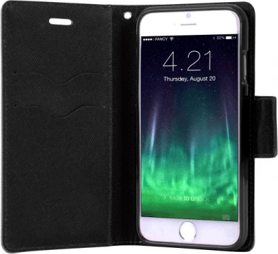 Mbështjellës flip HAVANA Fancy Diary për LG G4 H815, bookstyle, me hapësirë për karta, i zi