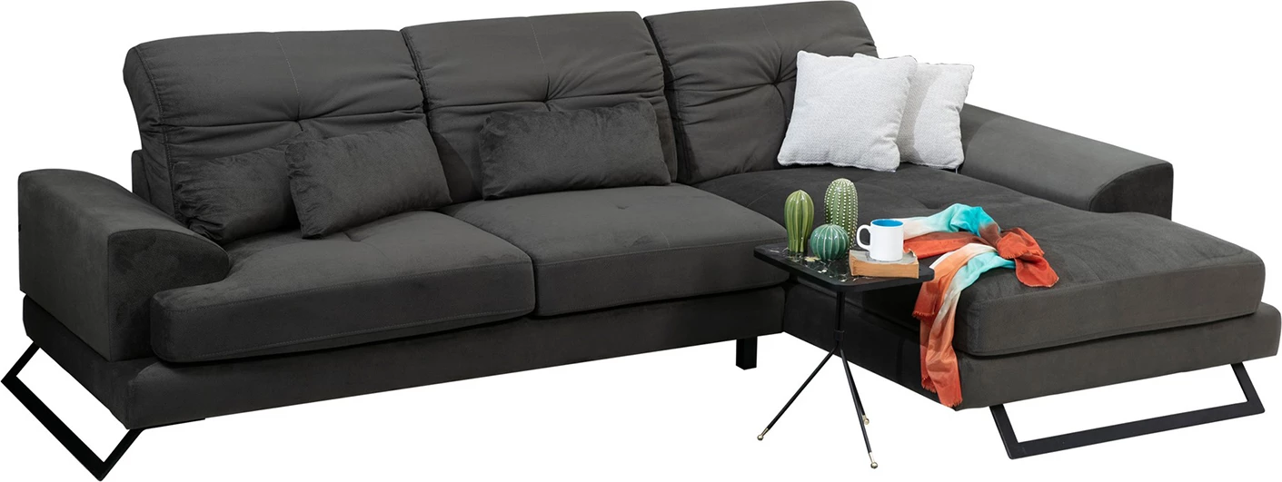 Kënd-sofë Atelier del Sofa, Frido kënd i djathtë (L3+Chl), anthracite