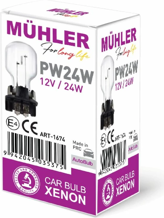 Lampa 12v 24w Pw24w Kuti