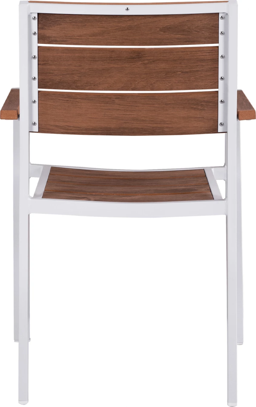 Karrige alumini e bardhë & Polywood FH5127.01 55x56x85 cm