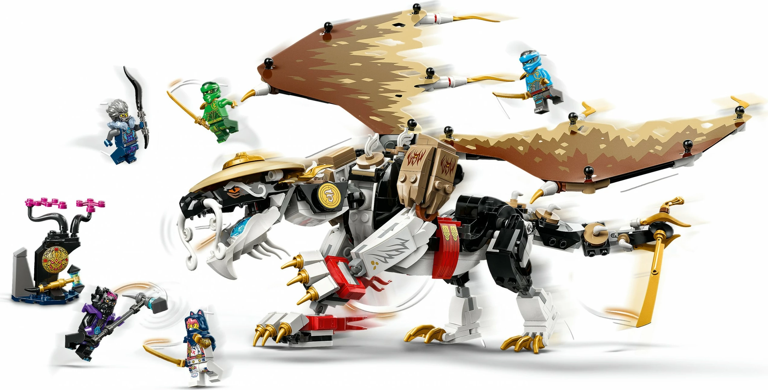 Set ndërtimi LEGO NINJAGO Egalt the Master Dragon 71809, 532 pjesë, multingjyrësh