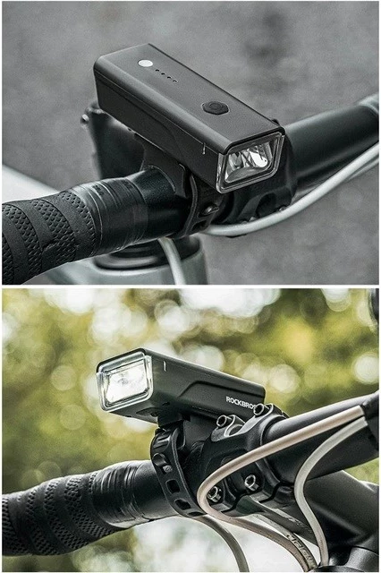 Dritë biçiklete Rockbros 24510003001, 260 lm, 1500 mAh, LED, e zezë