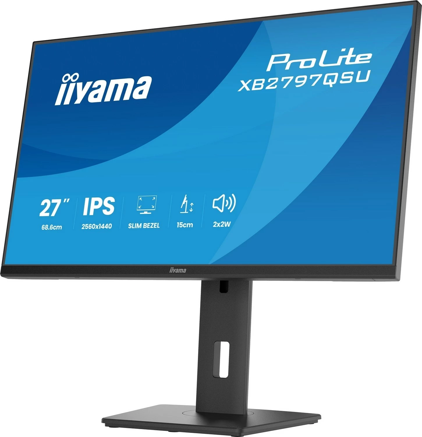 Monitor iiyama ProLite XB2797QSU-B1, 27 inch, IPS, 2560x1440, LED, i zi