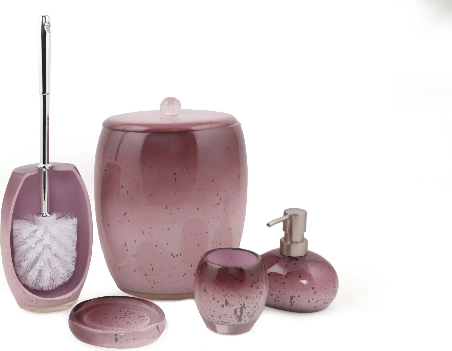 Set banjoje 5 pjesësh, ngjyrë vjollcë, Evila Originals, Stria