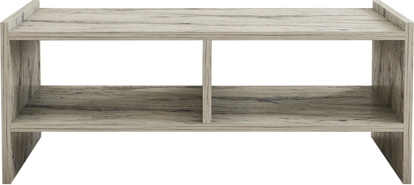 Tavolinë kafeje dy-katëshe, ngjyrë Freesia Marble, Skye Decor