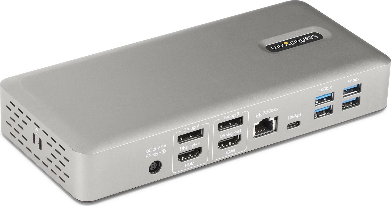 Docking station StarTech USB4/Thunderbolt 4, 98W PD, 2x HDMI 2.1 + 2x DisplayPort 1.4, 2.5GbE, gri