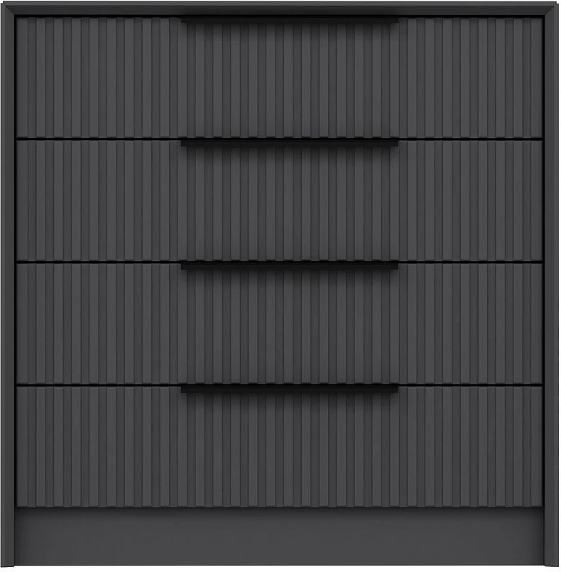 Komodë Hanah Home, Kale Luxe, anthracite, 72x77x45cm
