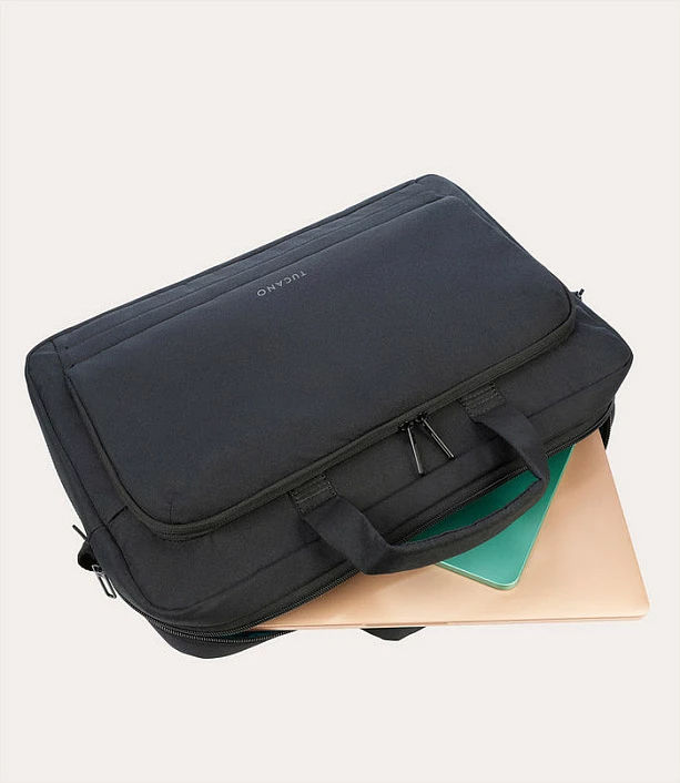 Çantë laptopi Tucano STAR, 15.6"/MacBook Pro 16", messenger, me rrip supi, e zezë