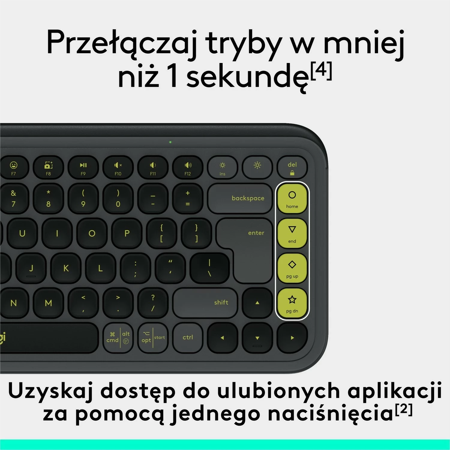 Tastierë Logitech POP ICON Keys, wireless, grafit