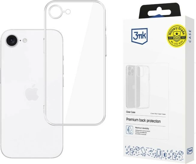 Mbështjellës transparent për celular 3MK Clear Case, për iPhone 16E, 6.1 inç, TPU