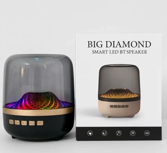 Altoparlant Bluetooth Inteligjent 'Big Diamond' me Ndriçim LED