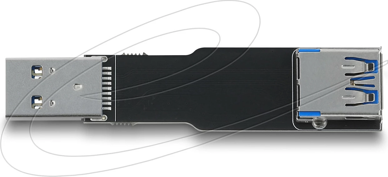 Adapter USB DeLOCK USB-A (femër në mashkull) 10 Gbps, Plug and Play, i zi