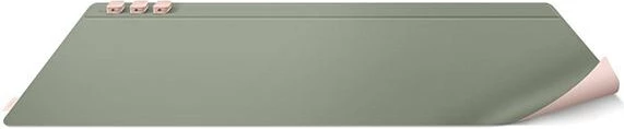 Mauspad magnetik UNIQ Hagen, dyanshëm, 67x35cm, rozë-gjelbër, me 3 organizatorë kabllosh