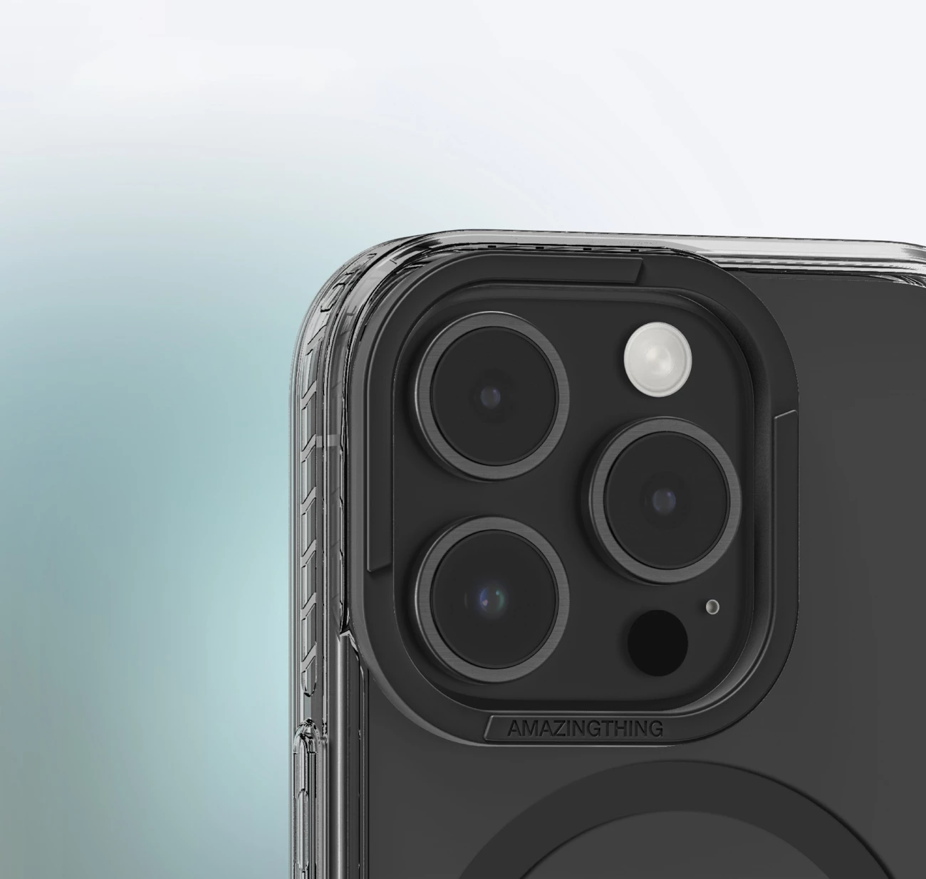 Mbështjellës AmazingThing Titan Pro Mag me unazë magnetike për iPhone 16 Pro Max, zi