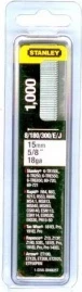 Gozhdë për pistoletë (tip J) Stanley 1-SWK-BN0625T, 15mm, 1.2mm, të galvanizuar, 1000 copë